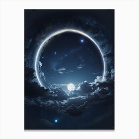 Full Moon In The Sky Canvas Print