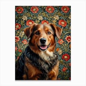 William Morris Dog Portrait Canvas Print