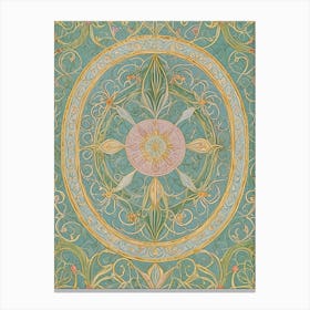 Kaleidoscope In Pastel Canvas Print