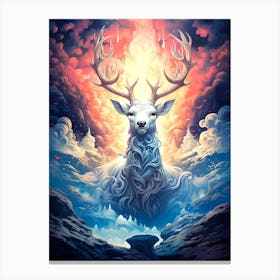 Deer Fairy Tail Canvas Print