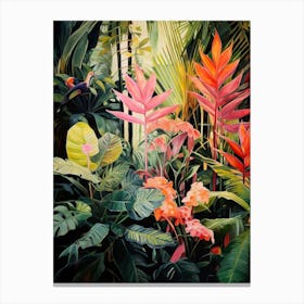 Tropical Plant Painting Zz Plant 2 Canvas Print
