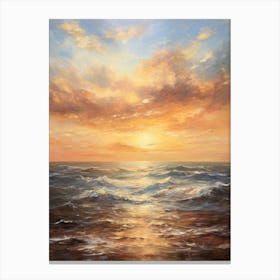 Sunset Over The Ocean 22 Canvas Print