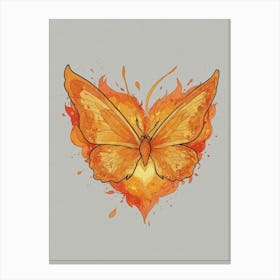 Heart Of Fire 43 Canvas Print