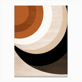 Black And White Klosterneuburg Geometric Essence Canvas Print