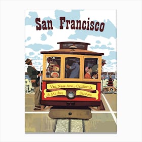 San Francisco, Tramway, California Canvas Print