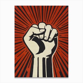 Hand Up Art Canvas Print