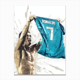 Ronaldo Real Madrid Celebration Canvas Print