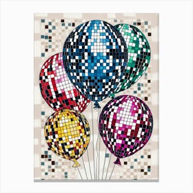 Disco Balloons 3 Canvas Print