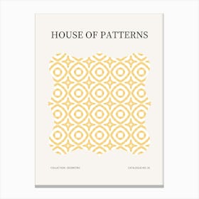 Geometric Pattern Poster 28 Canvas Print