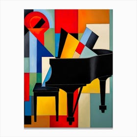Abstract Piano Painting Canvas Print