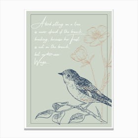 Bird Quote Canvas Print