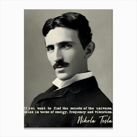 Legendary Nikola Tesla Canvas Print