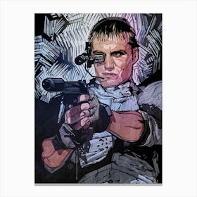 Dolph Lundgren Soldier Canvas Print