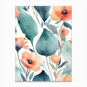 Watercolor Seamless Pattern Canvas Print