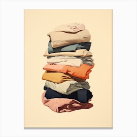 Stack Of Clothes 4 Canvas Print