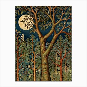 William Morris Moonlight In The Forest 39 Canvas Print