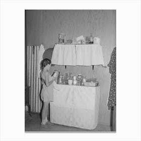 Cupboards In Row Shelter For Farm Worker At The Fsa (Farm Security Administration) Labor Camp Canvas Print