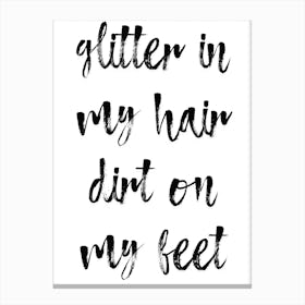 Glitter and Dirt I Canvas Print
