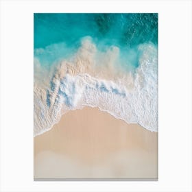 Aerial View Of The Beach 7 Canvas Print