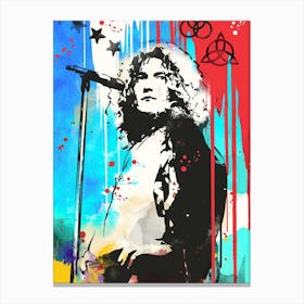 Robert Plant Pop Art Canvas Print