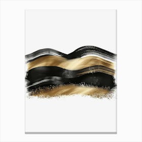 Black And Gold Png Canvas Print