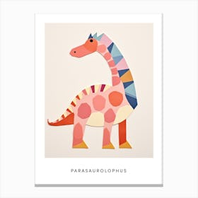 Nursery Dinosaur Art Parasaurolophus 1 Poster Canvas Print