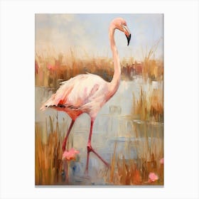 Bird Painting Greater Flamingo 1 Canvas Print