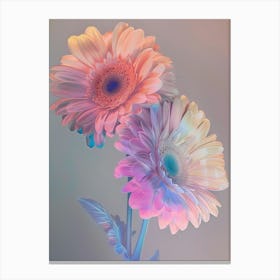Iridescent Flower Gerbera Daisy 2 Canvas Print