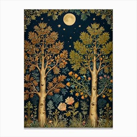 Fairytale Forest Style William Morris Canvas Print