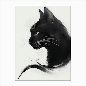 Black Cat 3 Canvas Print