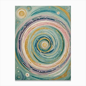 Rainbow Spiralling Canvas Print