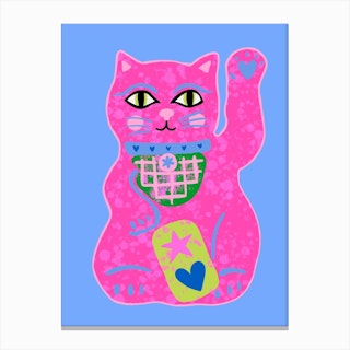 Lucky Cat Canvas Print