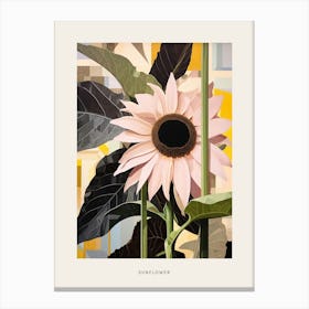 Flower Illustration Sunflower 3 Poster Canvas Print