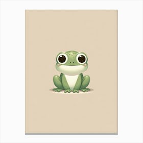 Serene Frog Zen Calm Baby Nursery Art Print Canvas Print