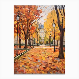 Autumn Gardens Painting Jardin Des Plantes France 3 Canvas Print