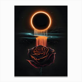 Eclipse Rose Canvas Print