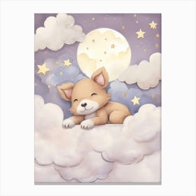Sleeping Baby Puppy 1 Canvas Print