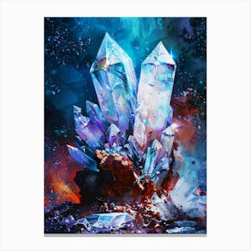 Crystals Canvas Print
