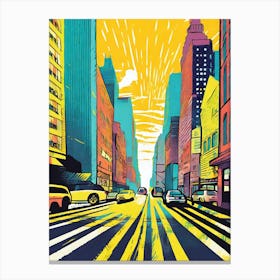 New York City Street 2 Canvas Print