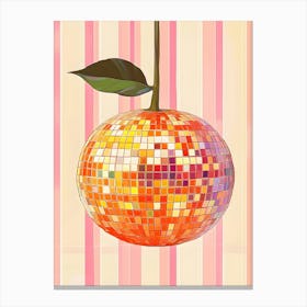 Mosaic Orange Canvas Print