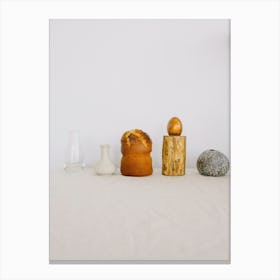 Table With Vases Canvas Print