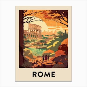 Vintage Travel Poster Rome 2 Canvas Print
