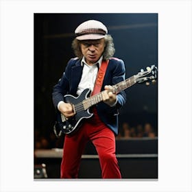 angus young 2 Canvas Print