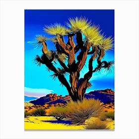 Joshua Tree In Mojave Desert Nat Viga Style  (6) Canvas Print