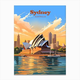 Sydney Australia Opera House Travel Art Canvas Print