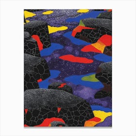 Lava Illustration Canvas Print