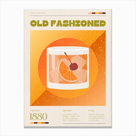 Old Fashioned Cocktail Canvas Print