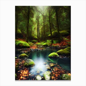 Mossy Forest 14 Canvas Print