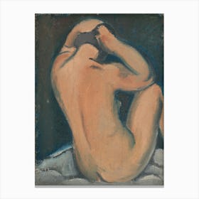 Study Of A Nude, Mikuláš Galanda Canvas Print