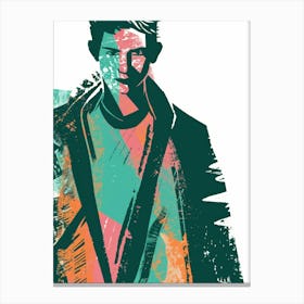 Man In A Jacket Canvas Print